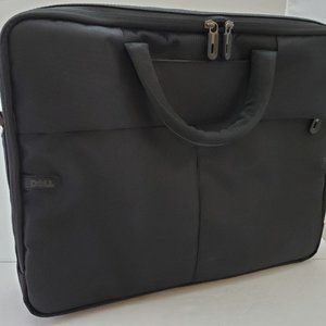 Genuine Dell Deluxe Laptop Notebook Black Carrying Case + Strap